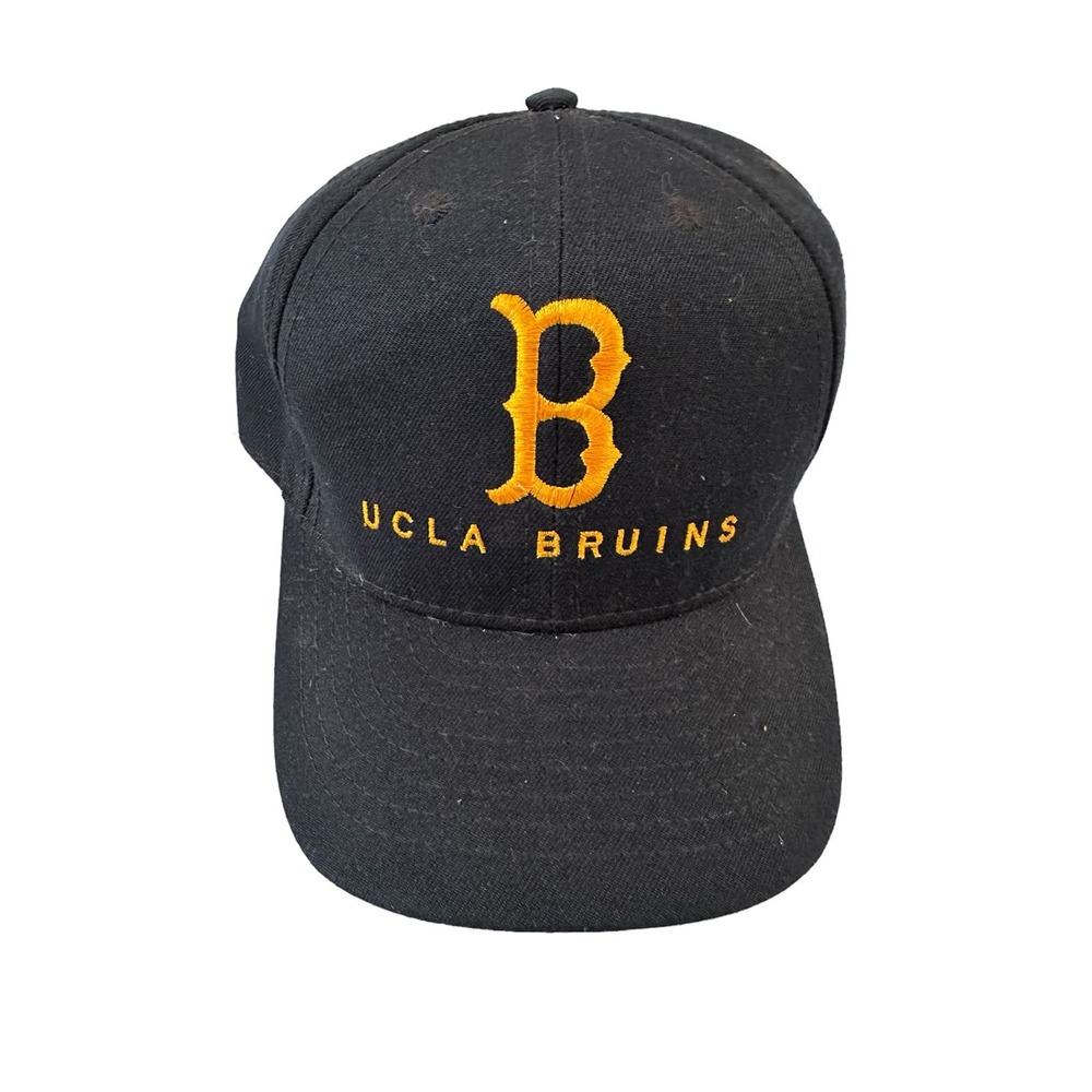 Vintage 90s UCLA Bruins Embroidered Navy Blue California Headwear Snapback Hat
